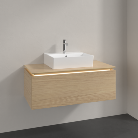 Тумба під раковину Villeroy&Boch Legato 100х38 см з підсвічуванням ДСП північний дуб B603L0VJ