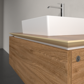 Тумба під раковину Villeroy & Boch Legato 100х38 см з підсвічуванням ДСП дуб канзас B603L0RH
