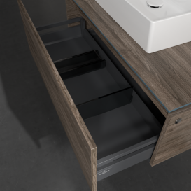 Тумба під раковину Villeroy & Boch Legato 100х38 см з підсвічуванням ДСП кам'яний дуб B603L0RK