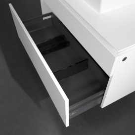 Тумба під раковину Villeroy & Boch Legato 100х55 см з підсвічуванням ДСП білий матовий B604L0MS