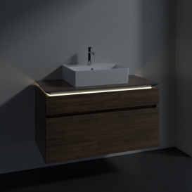 Тумба под раковину Villeroy & Boch Legato 100х55 см с подсветкой ДСП дуб аризона B604L0VH