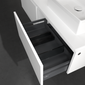 Тумба под раковину Villeroy & Boch Legato 140х38 см с подсветкой ДСП белый матовый B668L0MS