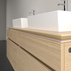 Тумба під раковину Villeroy&Boch Legato 140х55 см з підсвічуванням ДСП північний дуб B669L0VJ