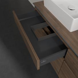 Тумба під раковину Villeroy & Boch Legato 140х55 см з підсвічуванням ДСП дуб аризона B669L0VH