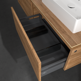 Тумба под раковину Villeroy & Boch Legato 160х38 см с подсветкой ДСП дуб канзас B676L0RH