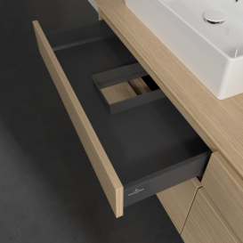 Тумба под раковину Villeroy & Boch Legato 160х55 см с подсветкой ДСП северный дуб B677L0VJ