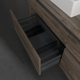 Тумба під раковину Villeroy & Boch Legato 160х55 см з підсвічуванням ДСП кам'яний дуб B677L0RK