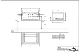 Тумба под раковину Villeroy & Boch Legato 80х38 см с подсветкой ДСП белый матовый B678L0MS