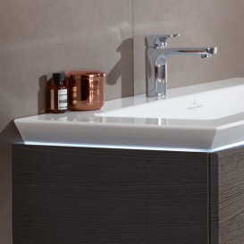 Тумба під раковину Villeroy & Boch Legato 80х38 см з підсвічуванням ДСП дуб канзас B678L0RH