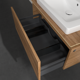 Тумба під раковину Villeroy & Boch Legato 80х38 см з підсвічуванням ДСП дуб канзас B678L0RH