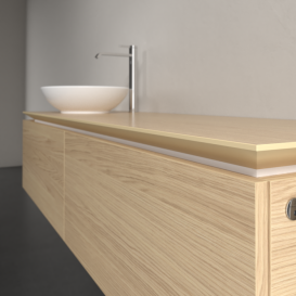 Тумба під раковину Villeroy&Boch Legato 160х38 см з підсвічуванням ДСП північний дуб B595L0VJ