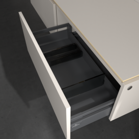 Тумба под раковину Villeroy & Boch Legato 160х38 см с подсветкой ДСП нежно-серый B595L0VK