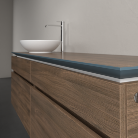 Тумба під раковину Villeroy & Boch Legato 160х55 см з підсвічуванням ДСП дуб аризона B596L0VH