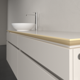 Тумба под раковину Villeroy & Boch Legato 160х55 см с подсветкой ДСП нежно-серый B596L0VK