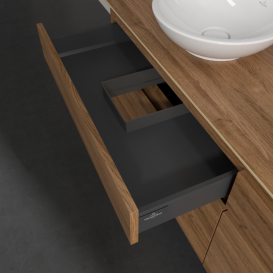 Тумба під раковину Villeroy & Boch Legato 160х55 см з підсвічуванням ДСП дуб канзас B596L0RH