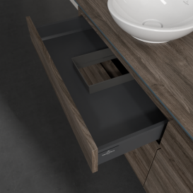 Тумба під раковину Villeroy & Boch Legato 160х55 см з підсвічуванням ДСП кам'яний дуб B596L0RK