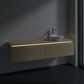 Тумба під раковину Villeroy&Boch Legato 160х38 см з підсвічуванням ДСП північний дуб B597L0VJ