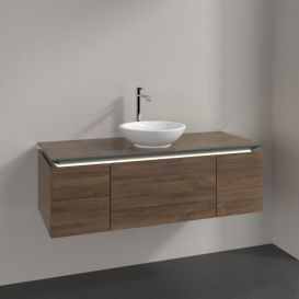 Тумба под раковину Villeroy & Boch Legato 120х38 см с подсветкой ДСП дуб аризона B577L0VH