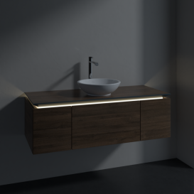 Тумба под раковину Villeroy & Boch Legato 120х38 см с подсветкой ДСП дуб аризона B577L0VH