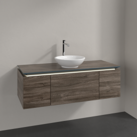 Тумба под раковину Villeroy & Boch Legato 120х38 см с подсветкой ДСП каменный дуб B577L0RK