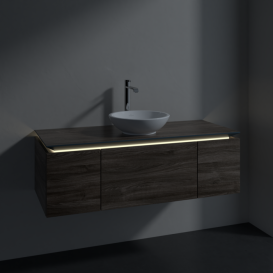 Тумба под раковину Villeroy & Boch Legato 120х38 см с подсветкой ДСП каменный дуб B577L0RK