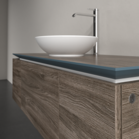 Тумба под раковину Villeroy & Boch Legato 120х38 см с подсветкой ДСП каменный дуб B577L0RK