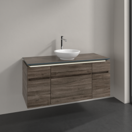 Тумба под раковину Villeroy & Boch Legato 120х55 см с подсветкой ДСП каменный дуб B578L0RK
