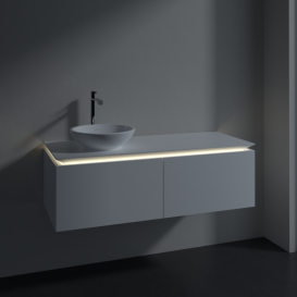 Тумба под раковину Villeroy & Boch Legato 120х38 см с подсветкой ДСП белый матовый B579L0MS