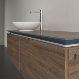 Тумба під раковину Villeroy & Boch Legato 120х38 см з підсвічуванням ДСП дуб аризона B579L0VH