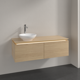 Тумба під раковину Villeroy&Boch Legato 120х38 см з підсвічуванням ДСП північний дуб B579L0VJ