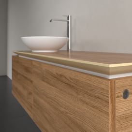 Тумба під раковину Villeroy & Boch Legato 120х38 см з підсвічуванням ДСП дуб канзас B579L0RH