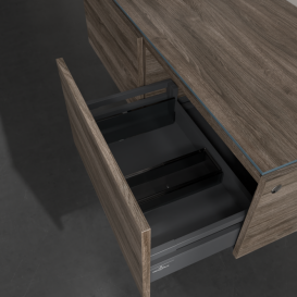 Тумба під раковину Villeroy & Boch Legato 120х38 см з підсвічуванням ДСП кам'яний дуб B579L0RK