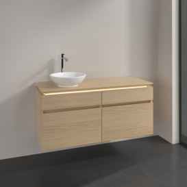Тумба под раковину Villeroy & Boch Legato 120х55 см с подсветкой ДСП северный дуб B580L0VJ