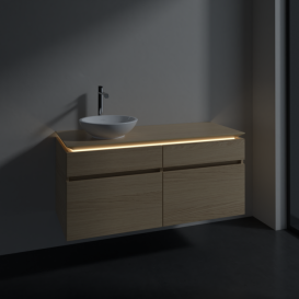 Тумба под раковину Villeroy & Boch Legato 120х55 см с подсветкой ДСП северный дуб B580L0VJ