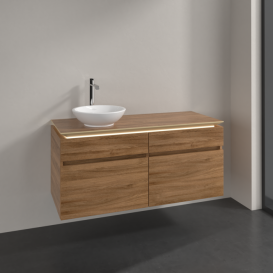 Тумба под раковину Villeroy & Boch Legato 120х55 см с подсветкой ДСП дуб канзас B580L0RH