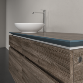 Тумба під раковину Villeroy & Boch Legato 120х55 см з підсвічуванням ДСП кам'яний дуб B580L0RK