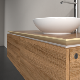 Тумба під раковину Villeroy & Boch Legato 120х38 см з підсвічуванням ДСП дуб канзас B581L0RH