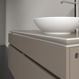 Тумба под раковину Villeroy & Boch Legato 120х55 см с подсветкой ДСП трюфель серый B582L0VG