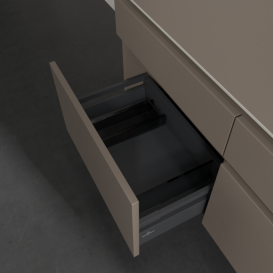 Тумба под раковину Villeroy & Boch Legato 120х55 см с подсветкой ДСП трюфель серый B582L0VG