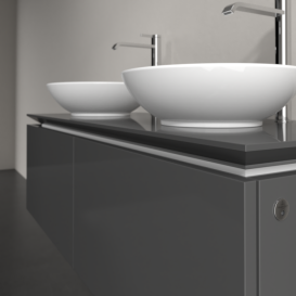 Тумба под раковину Villeroy & Boch Legato 120х38 см с подсветкой МДФ/ДСП глянцевый серый B583L0FP