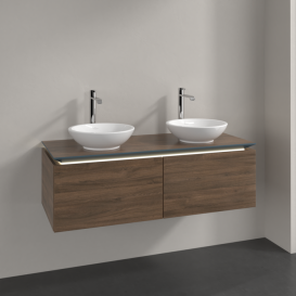 Тумба під раковину Villeroy & Boch Legato 120х38 см з підсвічуванням ДСП дуб аризона B583L0VH