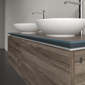 Тумба під раковину Villeroy & Boch Legato 120х38 см з підсвічуванням ДСП кам'яний дуб B583L0RK