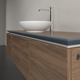 Тумба під раковину Villeroy & Boch Legato 140х38 см з підсвічуванням ДСП дуб аризона B585L0VH