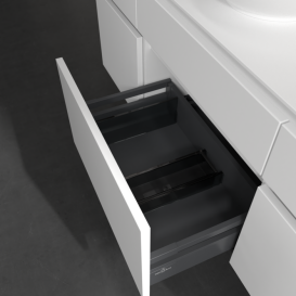 Тумба под раковину Villeroy & Boch Legato 140х55 см с подсветкой ДСП белый матовый B586L0MS