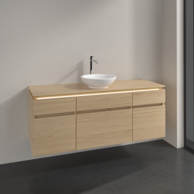 Тумба під раковину Villeroy&Boch Legato 140х55 см з підсвічуванням ДСП північний дуб B586L0VJ