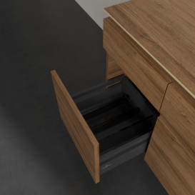 Тумба под раковину Villeroy & Boch Legato 140х55 см с подсветкой ДСП дуб канзас B586L0RH