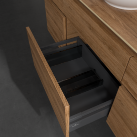 Тумба под раковину Villeroy & Boch Legato 140х55 см с подсветкой ДСП дуб канзас B586L0RH