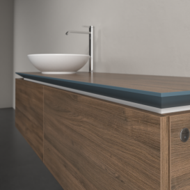 Тумба под раковину Villeroy & Boch Legato 140х38 см с подсветкой ДСП дуб аризона B587L0VH