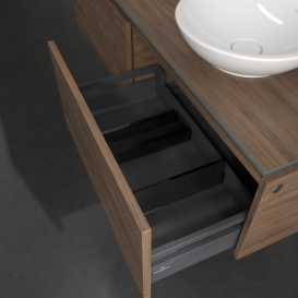 Тумба під раковину Villeroy & Boch Legato 140х38 см з підсвічуванням ДСП дуб аризона B589L0VH