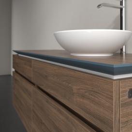 Тумба під раковину Villeroy&Boch Legato 140х55 см з підсвічуванням ДСП дуб аризона B590L0VH